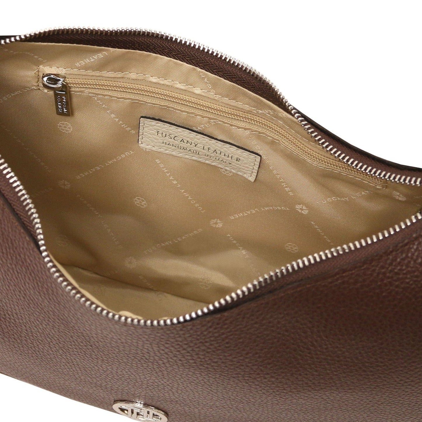 Michelle - Large-sized leather hobo bag | TL142477