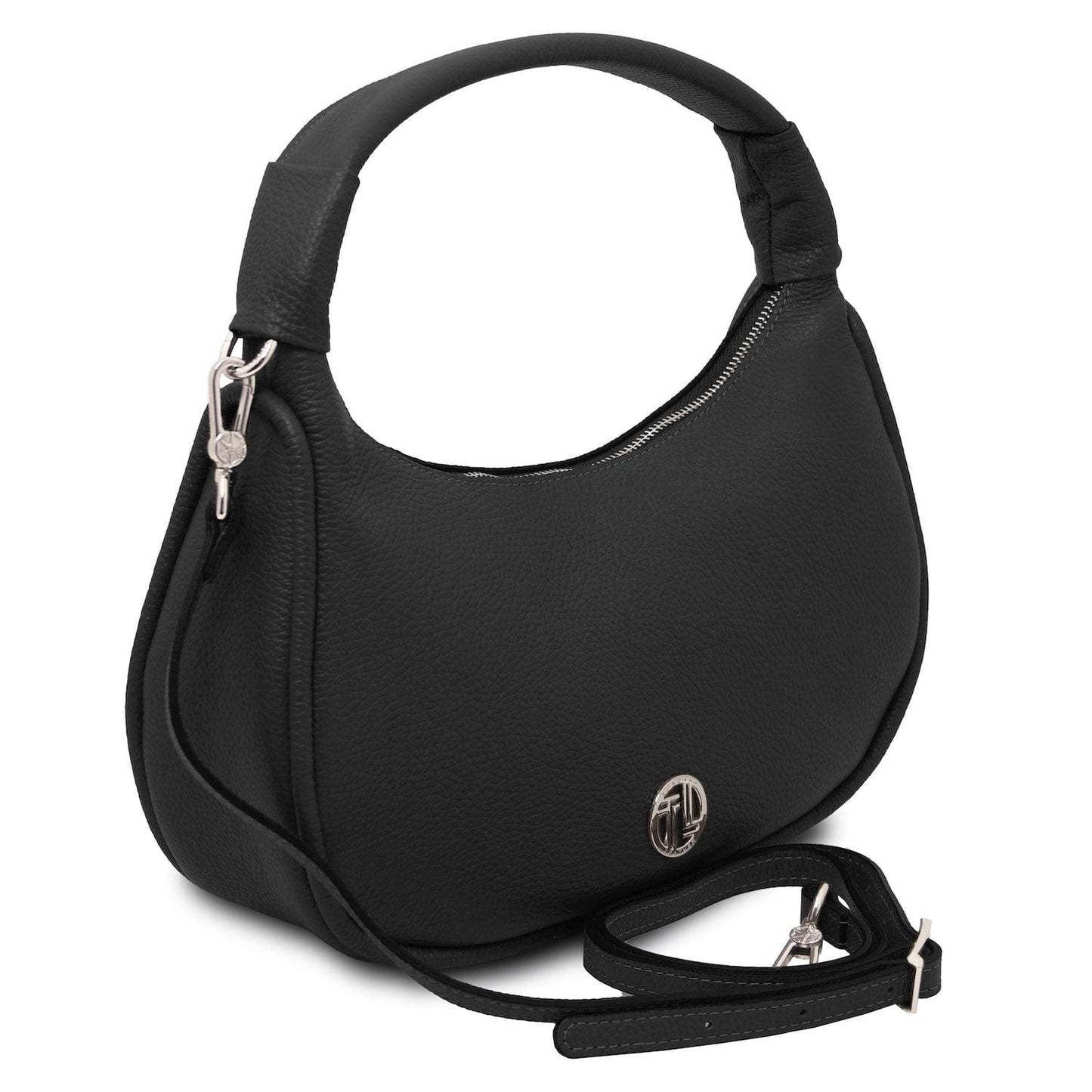 Michelle - Large-sized leather hobo bag | TL142477