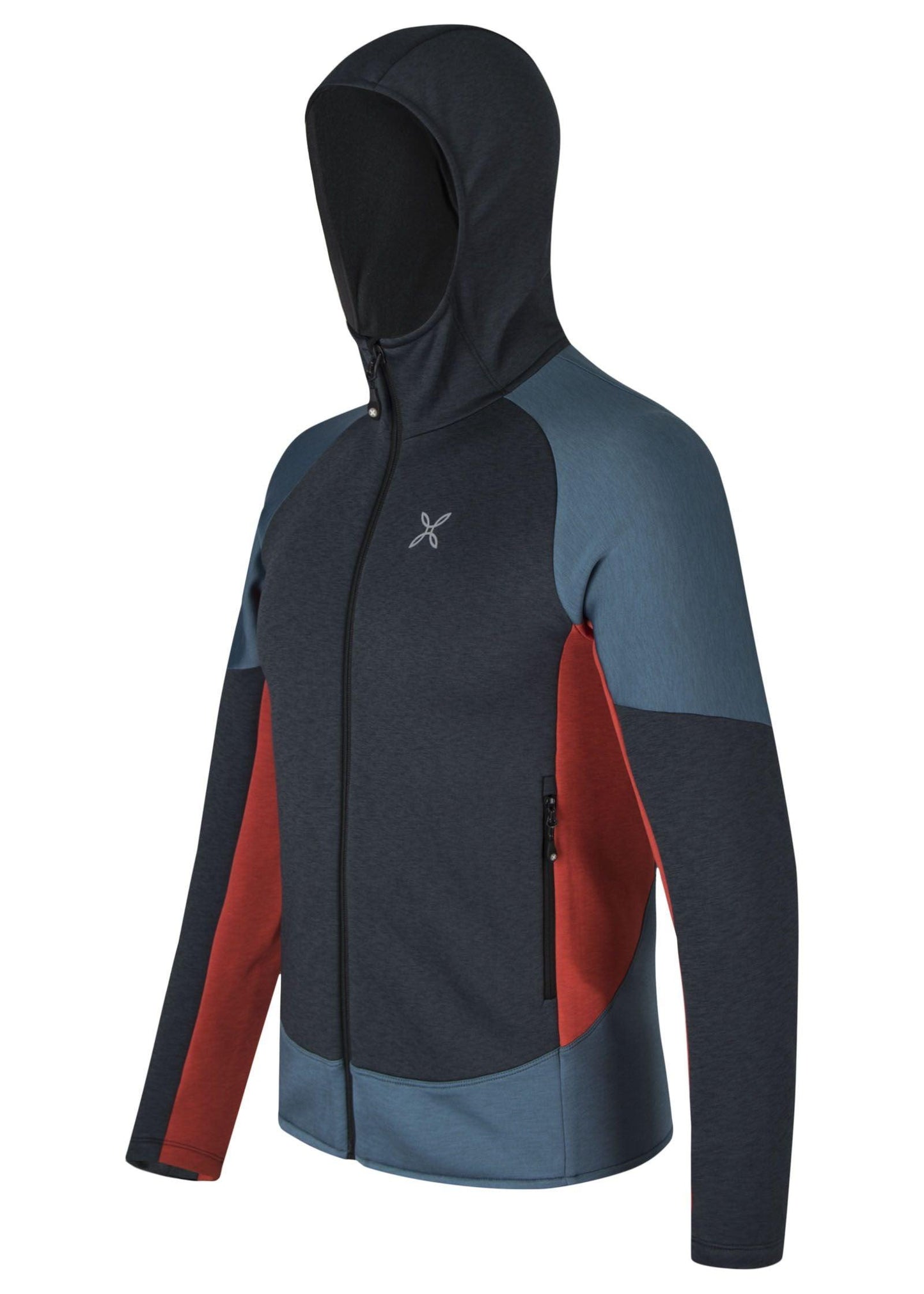 Maglia Techno Hoody Uomo Ardesia/Aragosta