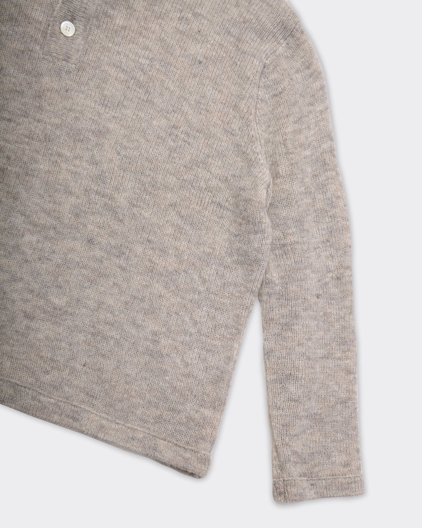 Polo Knitwear Collar Grigia