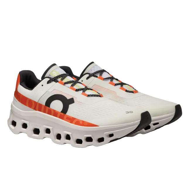 Scarpe Cloudmonster Uomo Undyed White/Flame