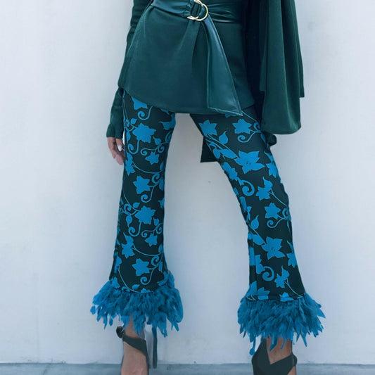 Panta Piume Fiori B.