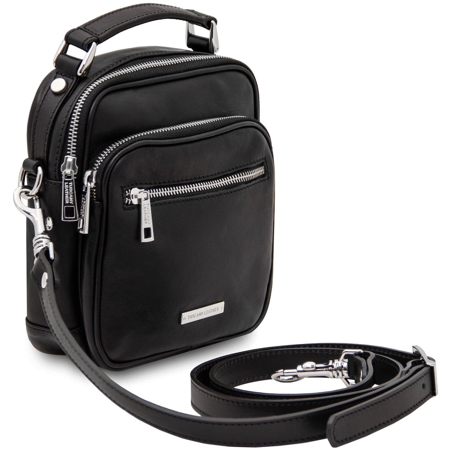 Paul - Leather Crossbody Bag in Matte Leather | TL142457