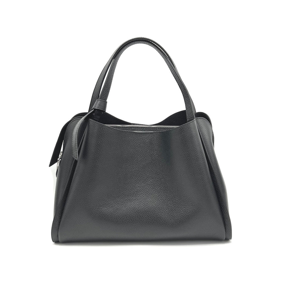 Pienza – Italian Leather Tote Handbag – Olive Green