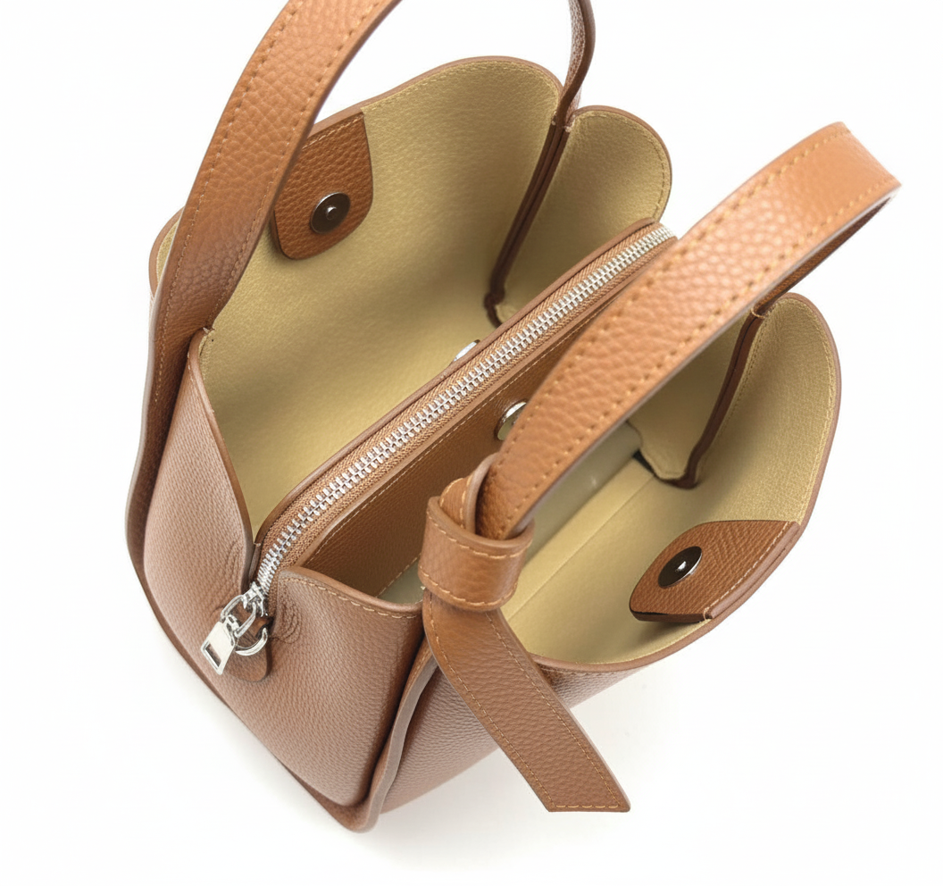 Pienza – Italian Leather Tote Handbag – Tan