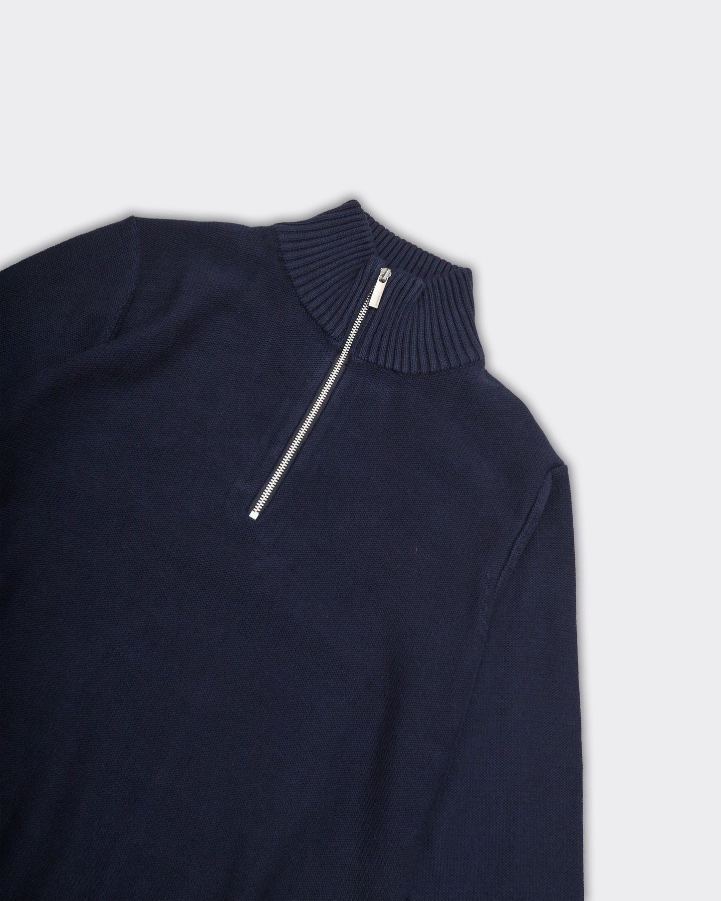 Knit Axel Half Zip Sky Captain