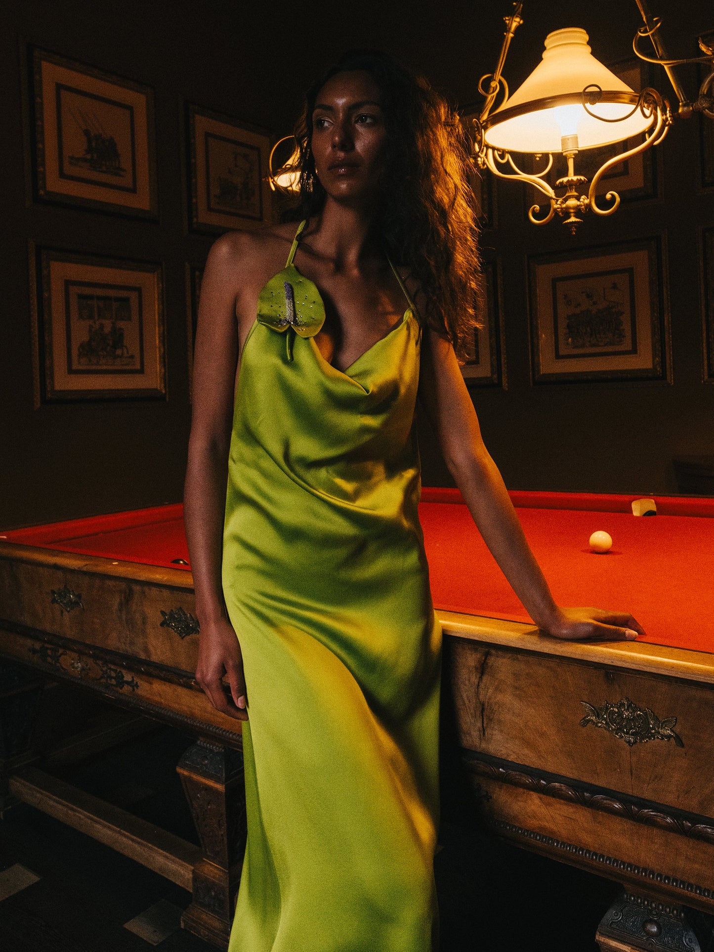 Rachel Dress Salted Green