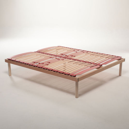 Rete a doghe universale in legno modello fissa con regolatori di rigidità e ammortizzatori alta 40 cm- Venere