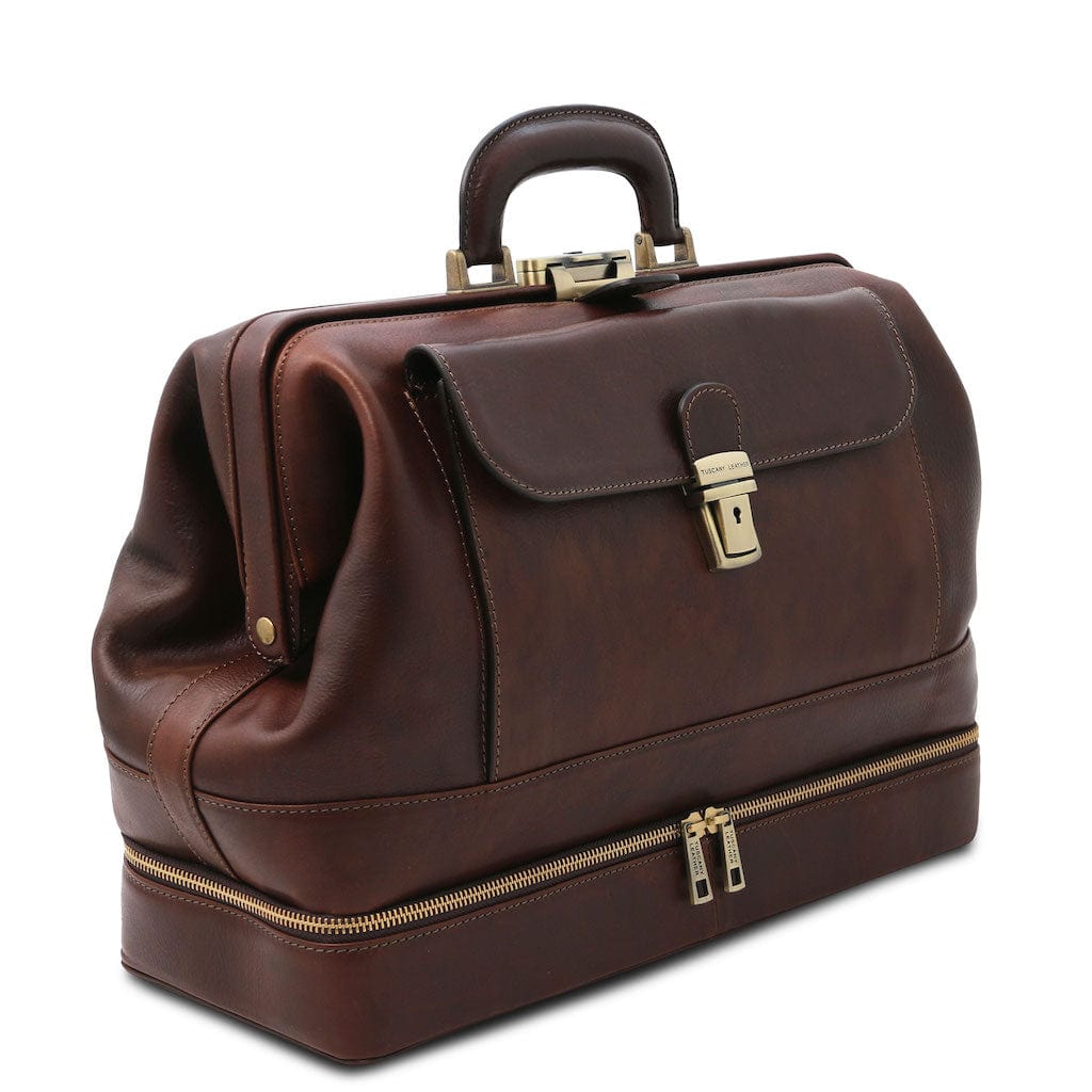Giotto - Exclusive double-bottom leather doctor bag | TL142344