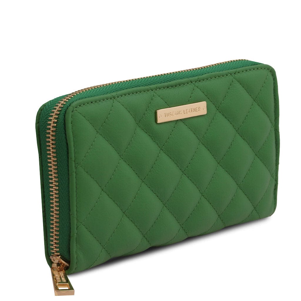Penelope - Exclusive zip around quilted leather wallet | TL142316