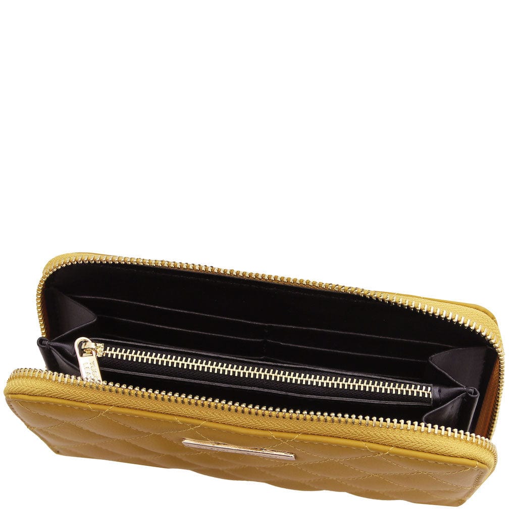 Penelope - Exclusive zip around quilted leather wallet | TL142316