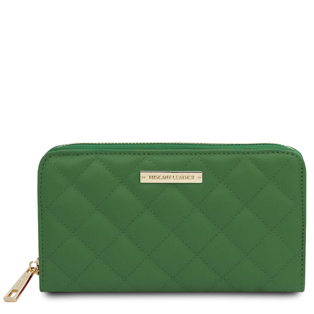 Penelope - Exclusive zip around quilted leather wallet | TL142316