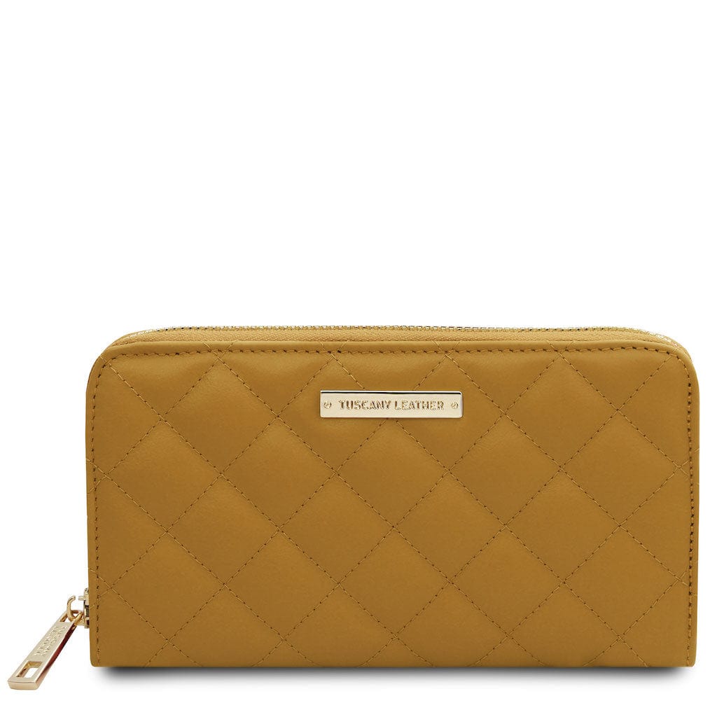 Penelope - Exclusive zip around quilted leather wallet | TL142316