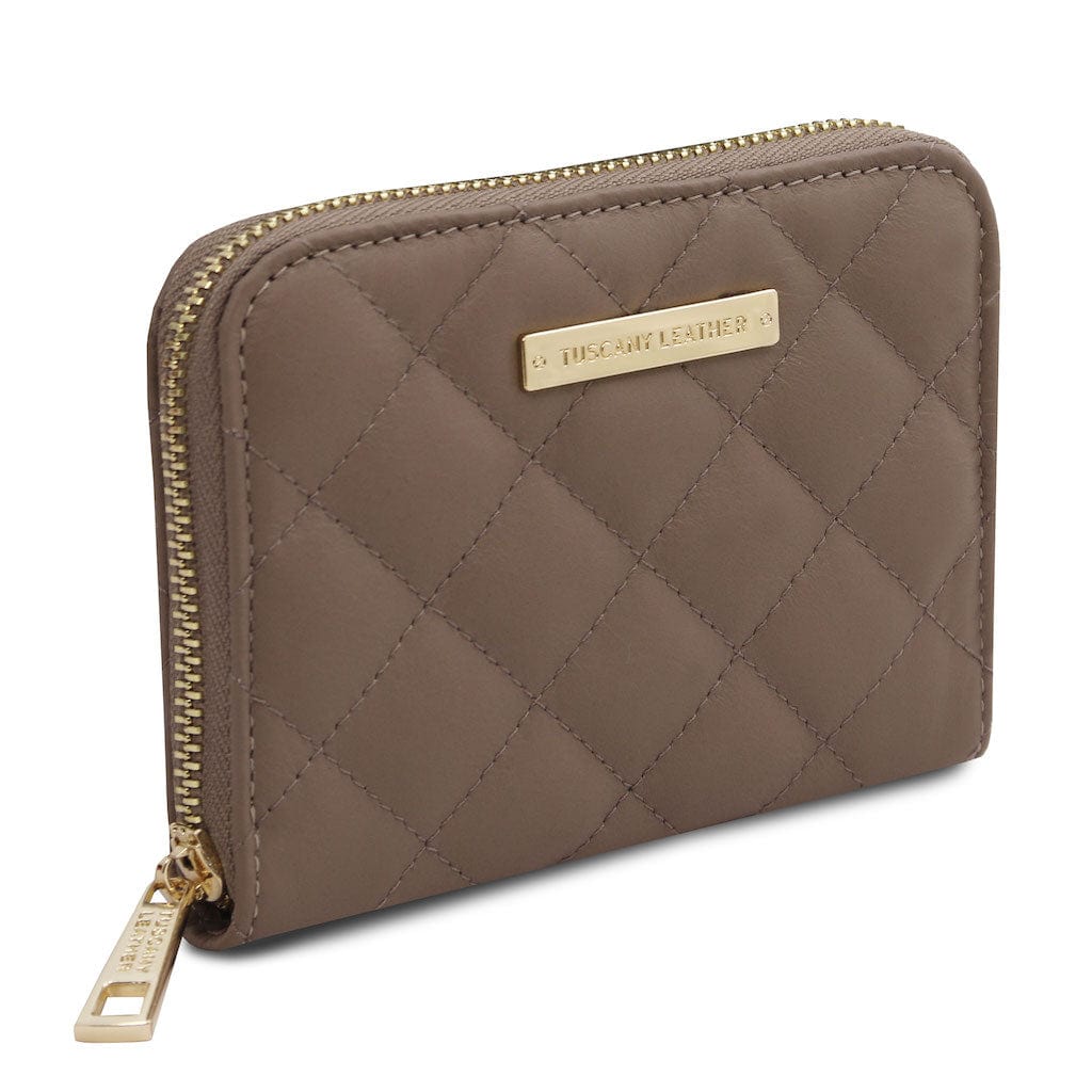 Teti - Exclusive zip around soft quilted leather wallet | TL142319
