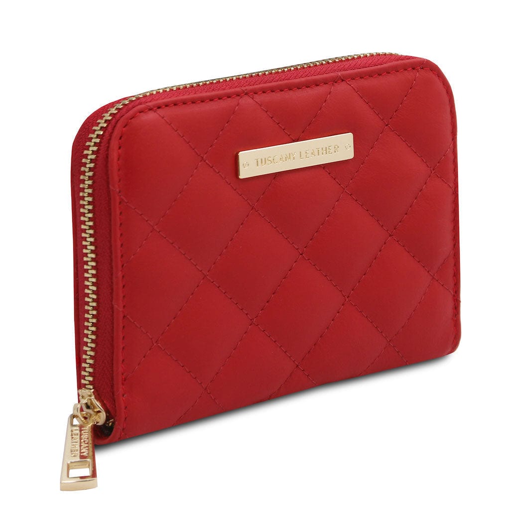 Teti - Exclusive zip around soft quilted leather wallet | TL142319