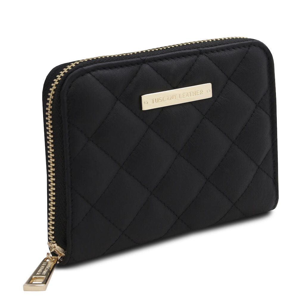 Teti - Exclusive zip around soft quilted leather wallet | TL142319