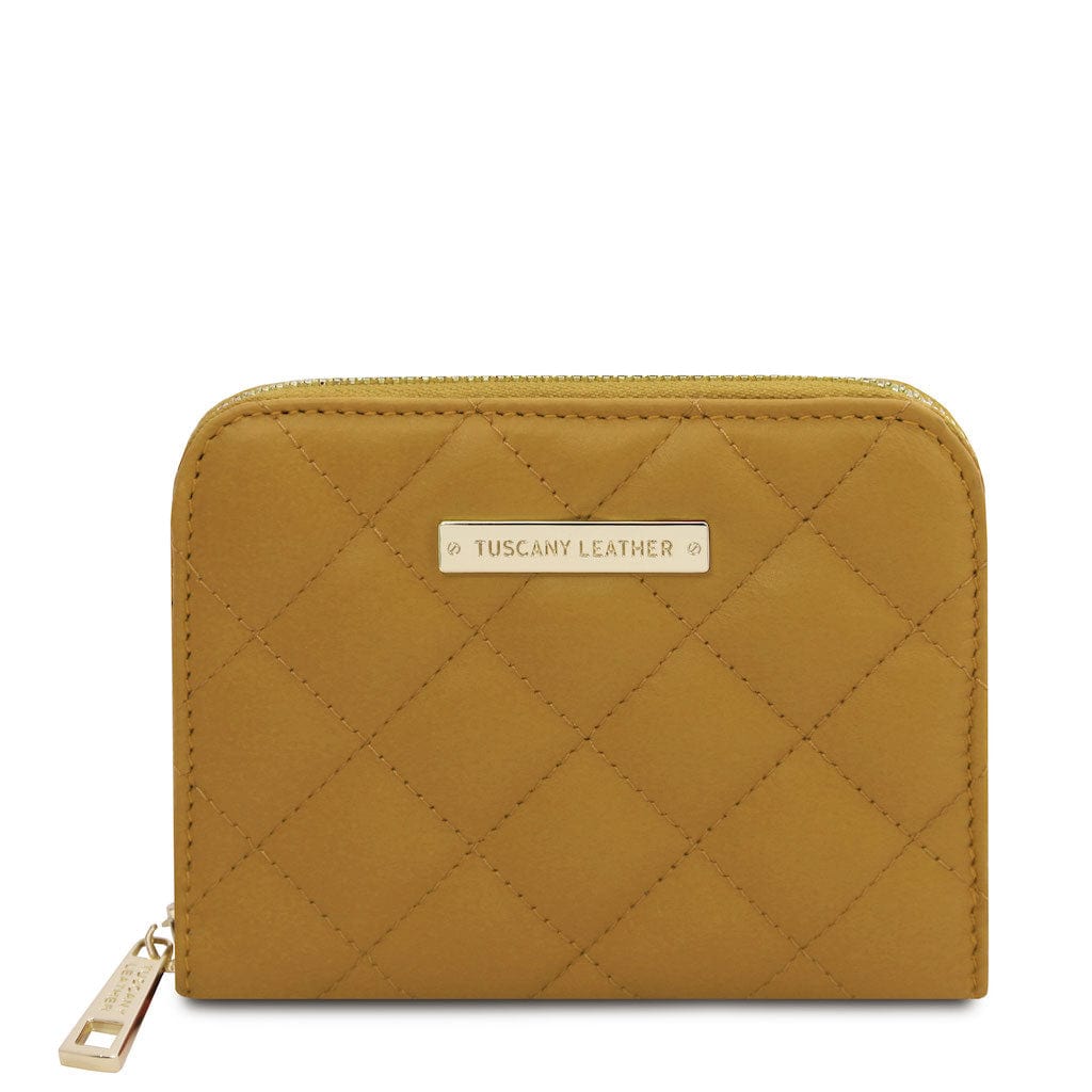 Teti - Exclusive zip around soft quilted leather wallet | TL142319