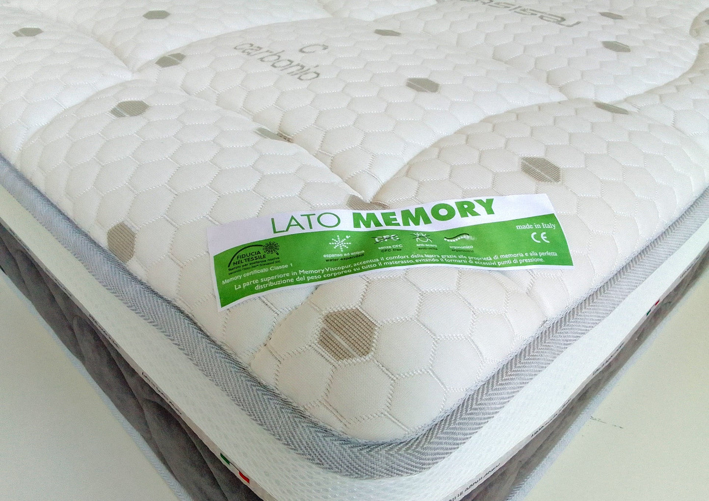 Materasso in fresco Memory PolarGel H25 alta densità a 7 zone - RIGENERA