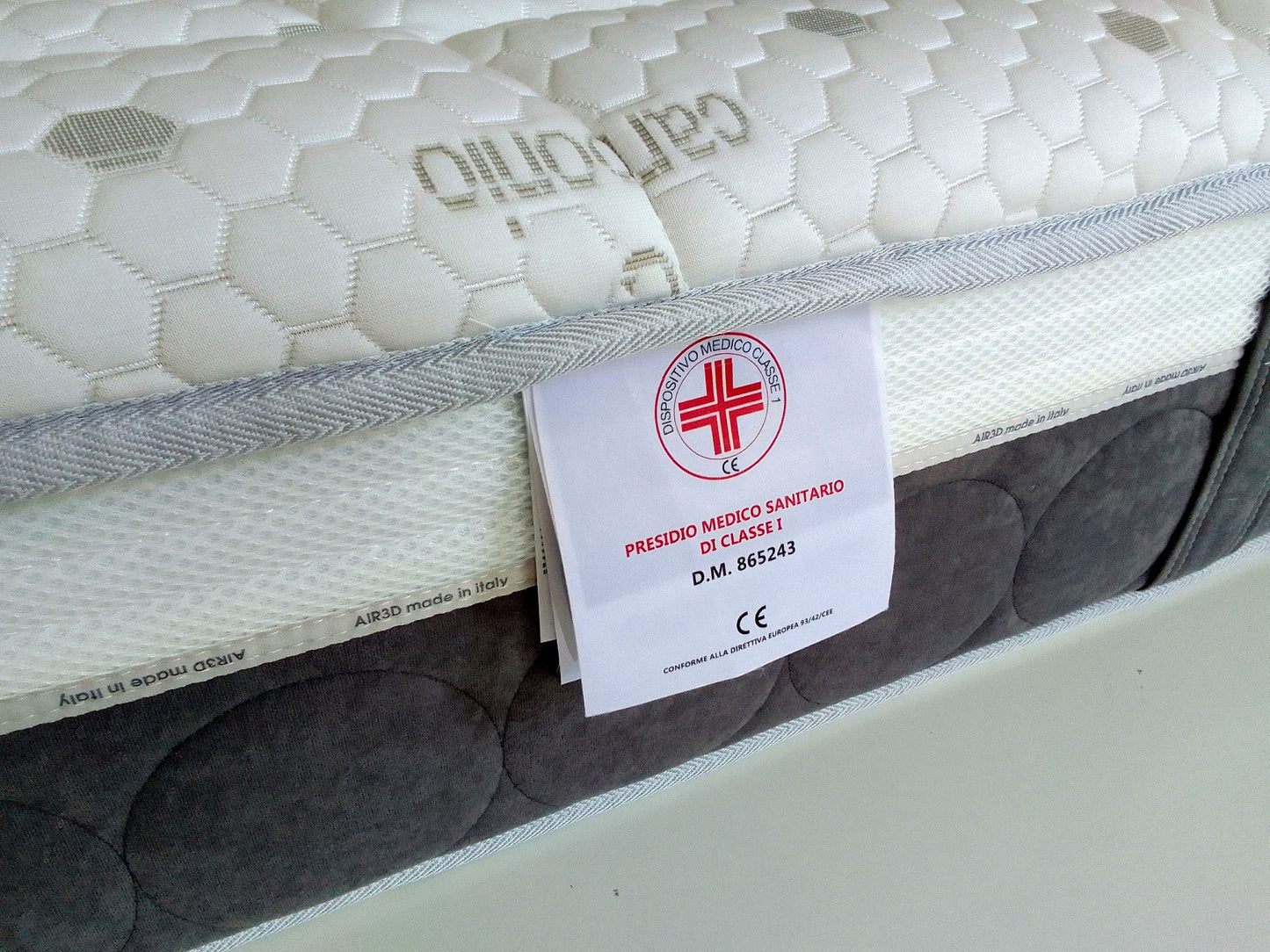 Materasso in fresco Memory PolarGel H25 alta densità a 7 zone - RIGENERA