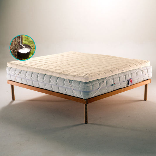 Topper correttore in lattice naturale per materassi rimovibile in Bamboo  alto 5 Cm