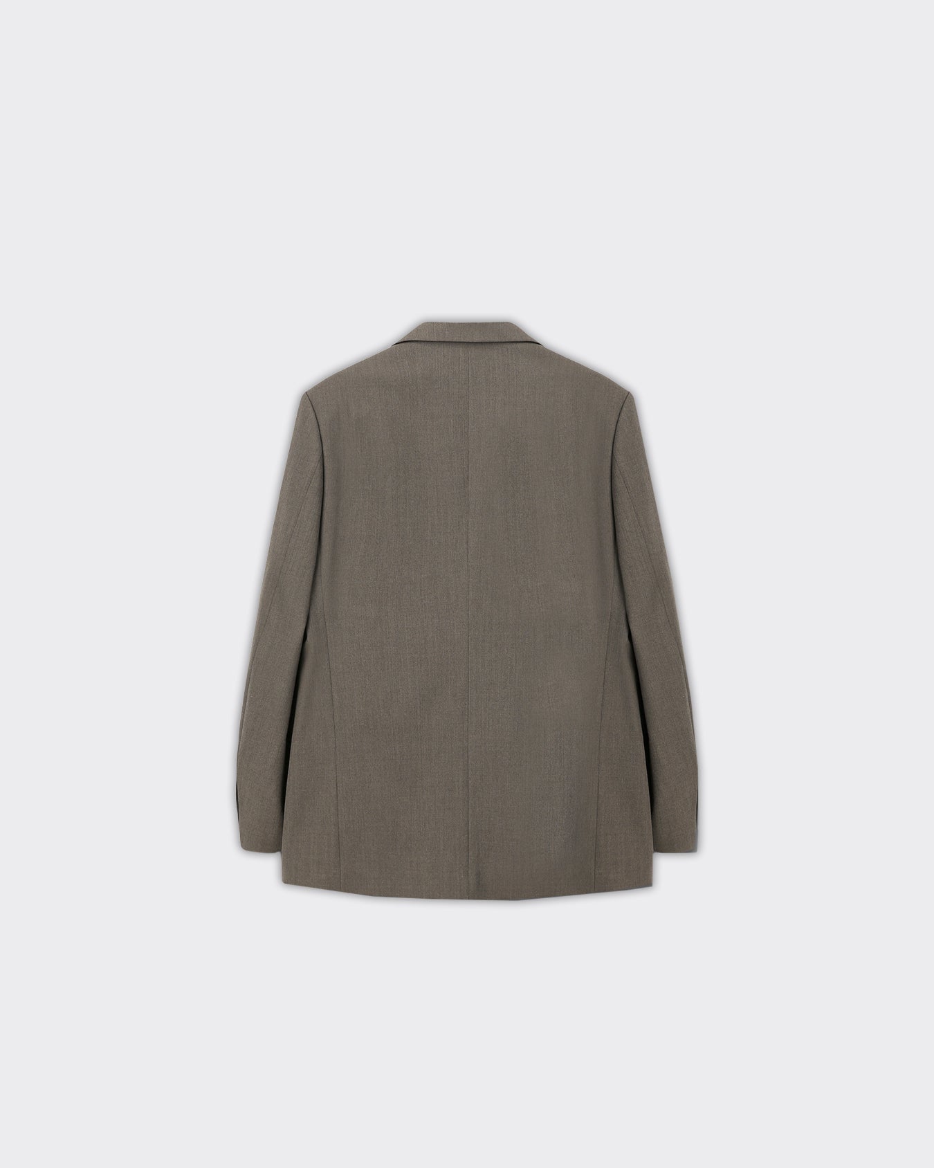 Blazer Double-Breasted Melange Woo Hazelnut