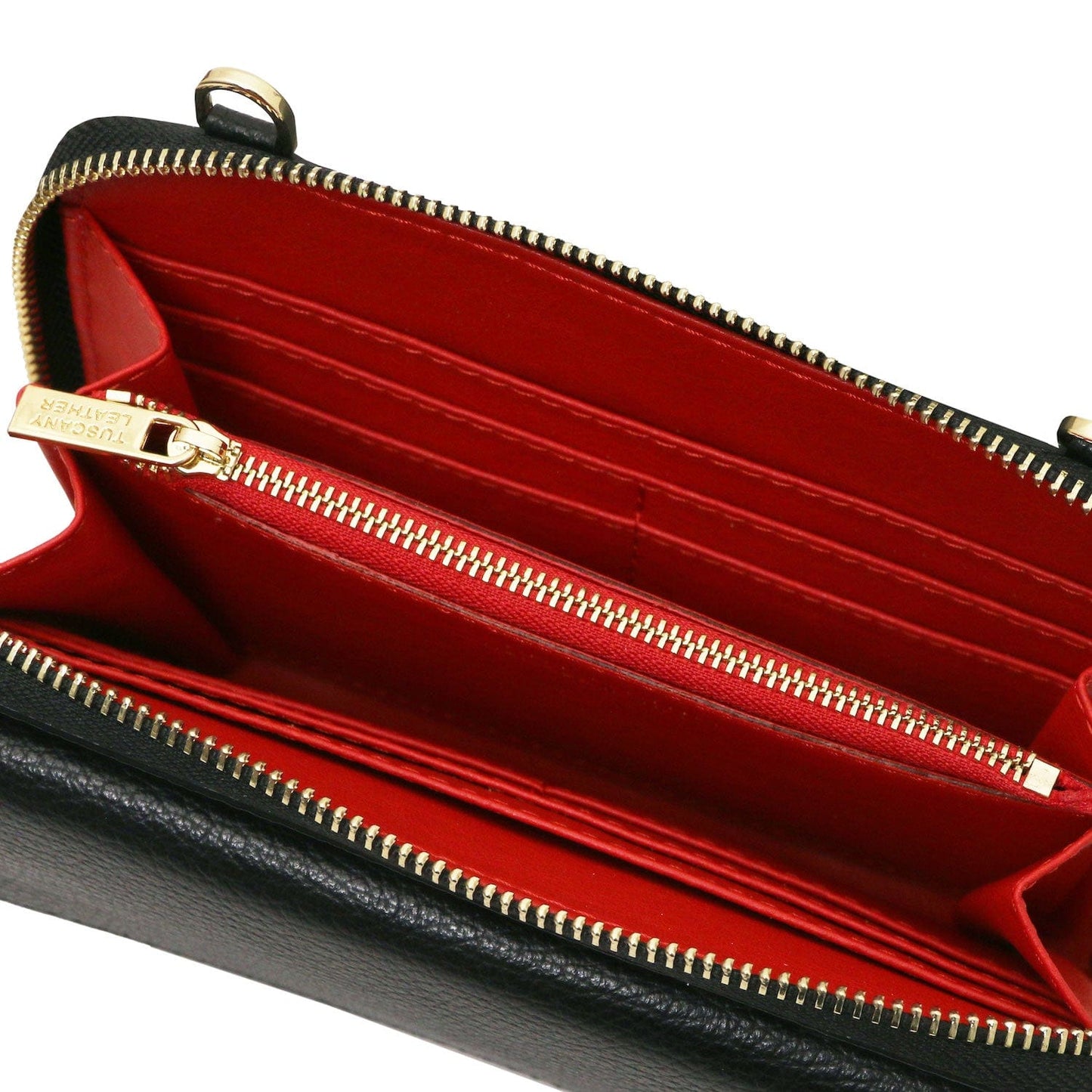 Urania - Leather phone wallet with strap | TL142433