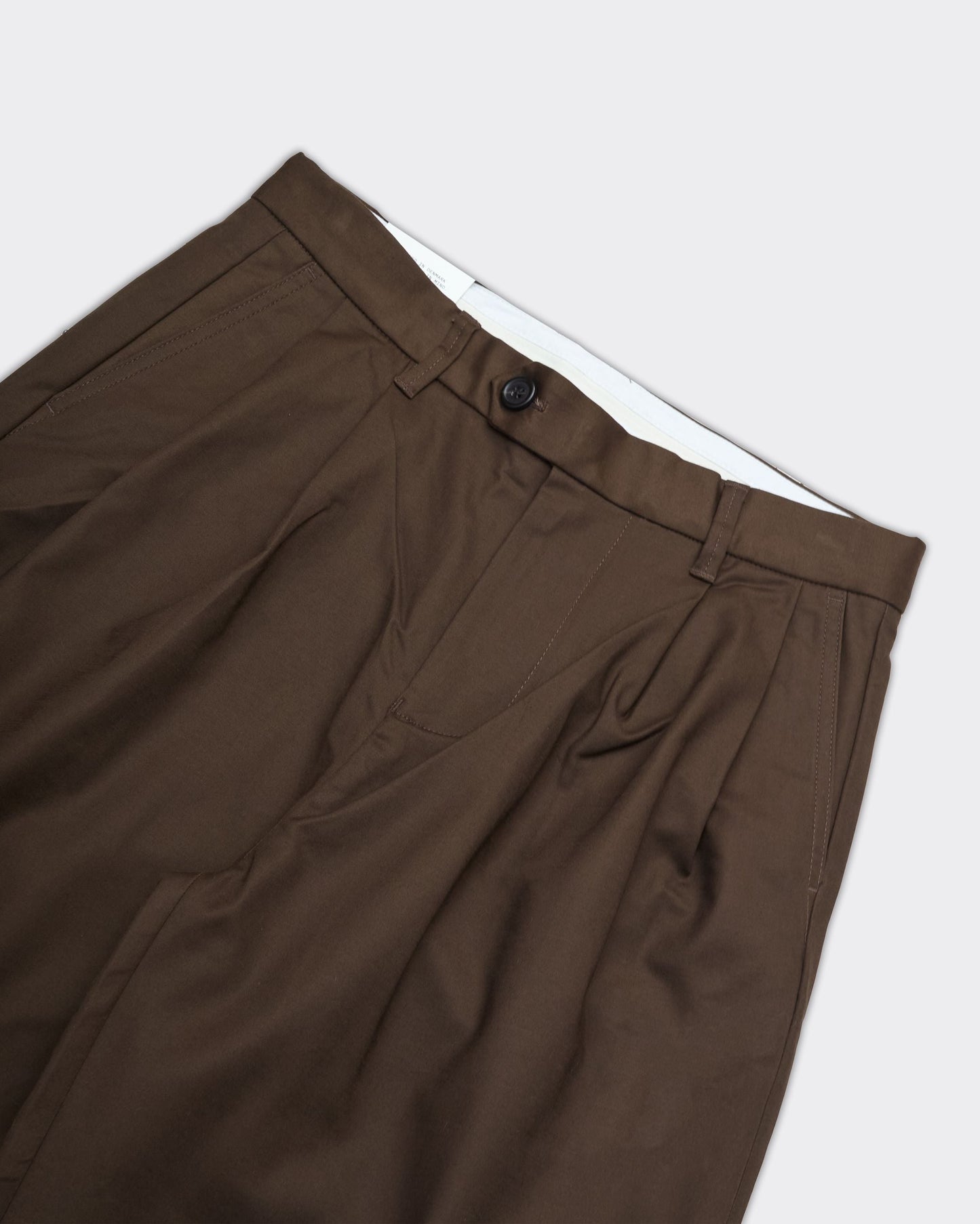 Pantalone Pleat Adam Wide Demitasse
