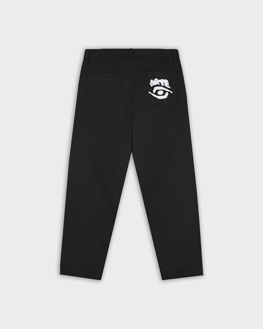 Pantalone Back Pocket Graphic Nero