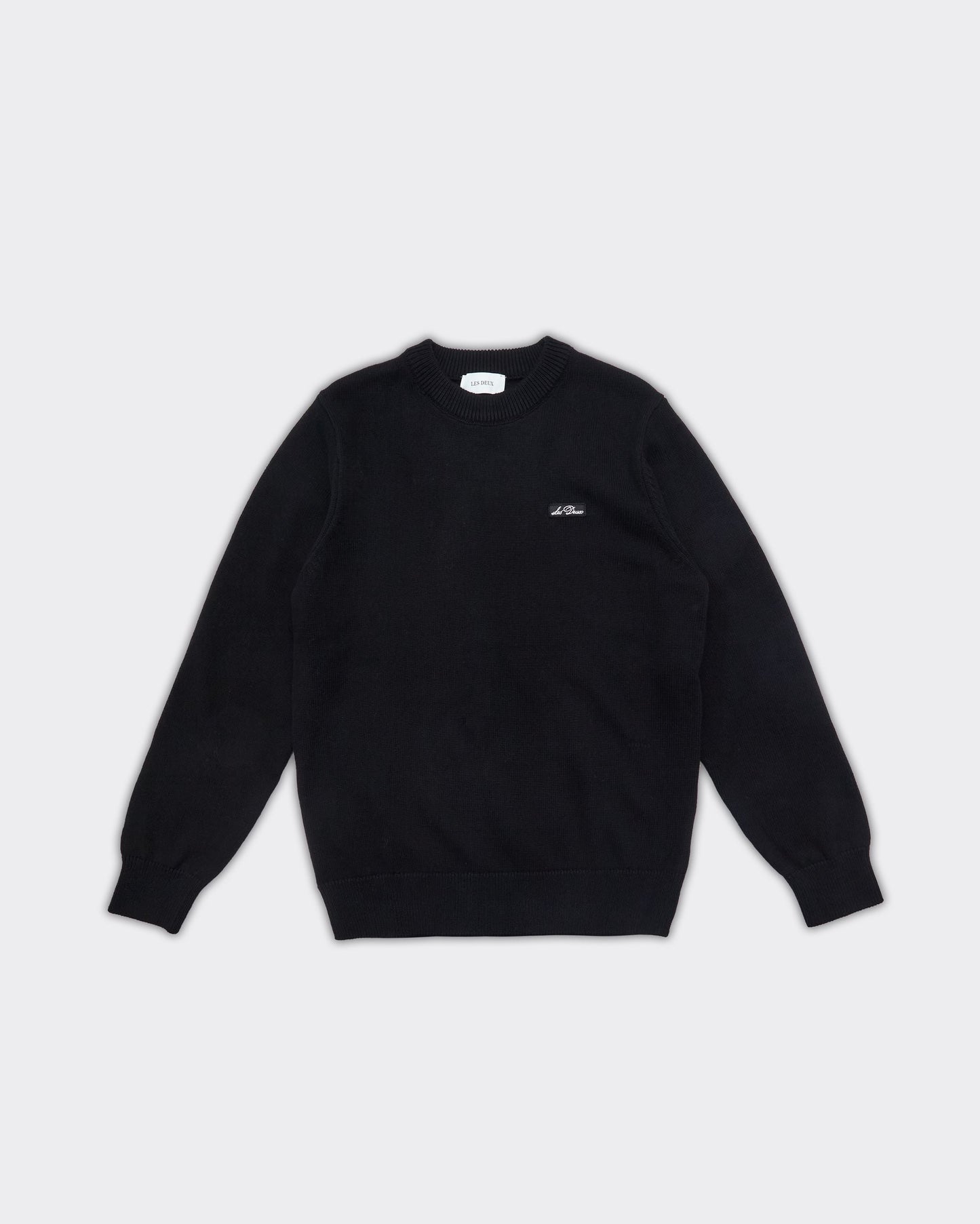 Crewneck Gary Knit Patch Nero