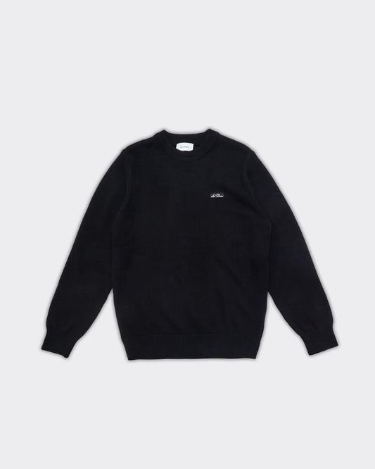 Crewneck Gary Knit Patch Nero