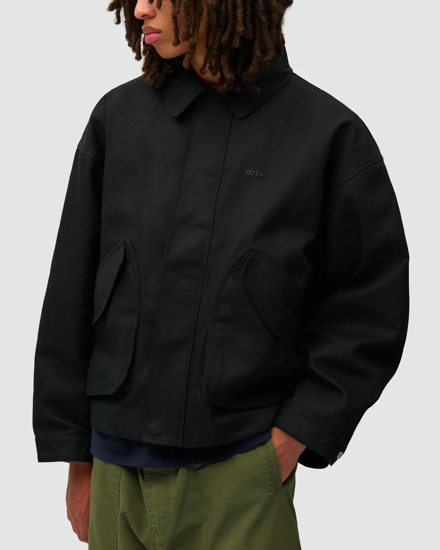 Giacca Inclined Pocket Nera