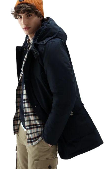 Giacca Arctic Detachable Fur Uomo Melton Blue