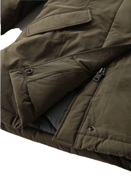 Giacca Luxury Arctic Raccoon Donna Dark Green