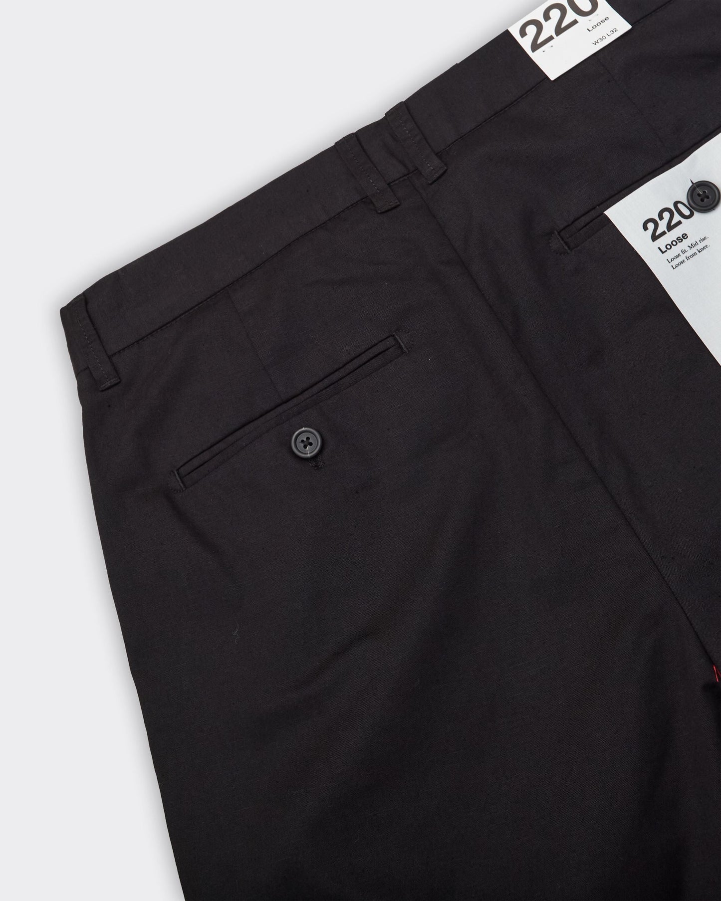 Pantalone Adam Pleat Loose Nero